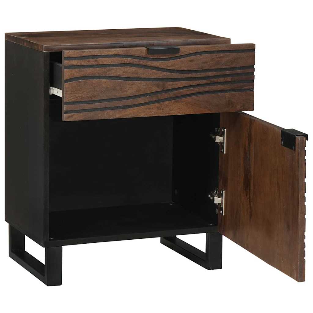 Bedside Cabinet Walnut 50 x 33 x 60 cm Engineered Wood