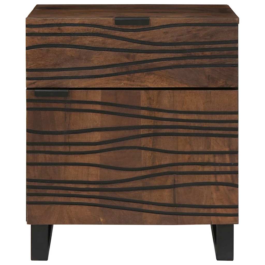 Bedside Cabinet Walnut 50 x 33 x 60 cm Engineered Wood