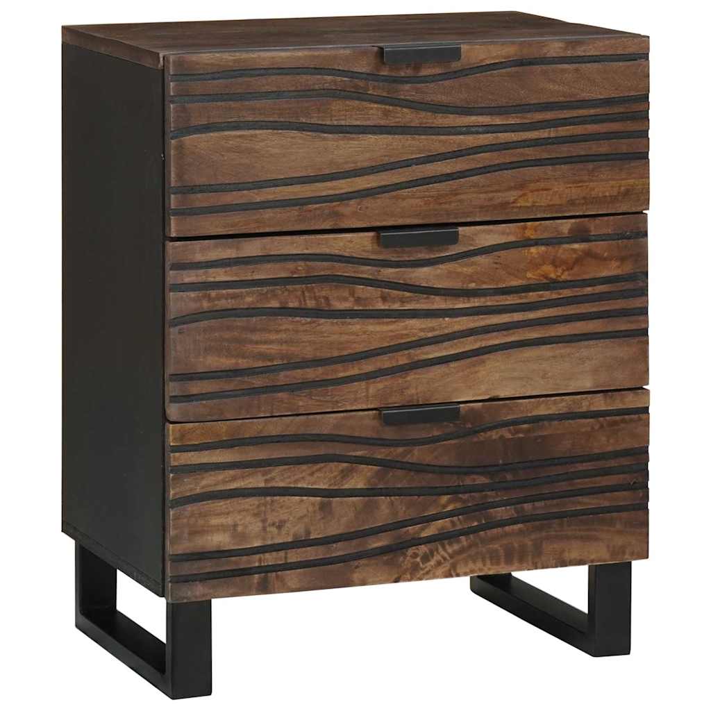 Bedside Cabinet Walnut 50 x 33 x 62 cm Engineered Wood