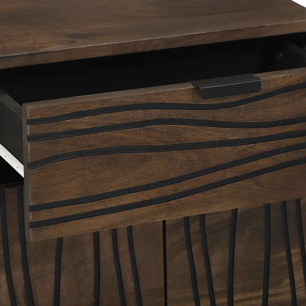 Bedside Cabinet Walnut 50 x 33 x 62 cm Engineered Wood