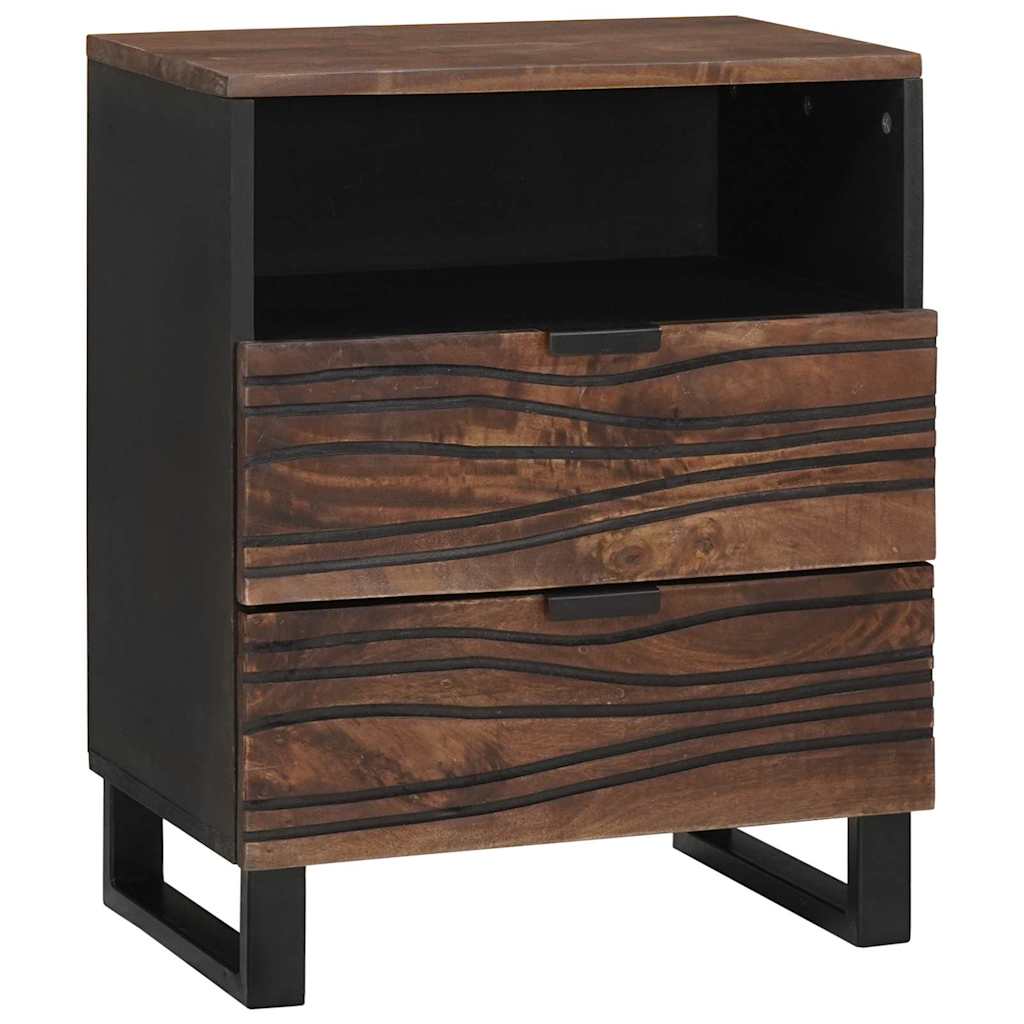 Bedside Cabinet Walnut 50 x 33 x 62 cm Engineered Wood