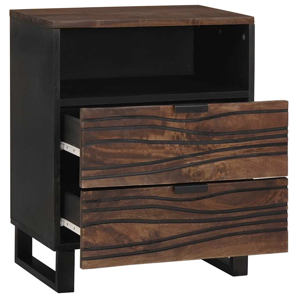 Bedside Cabinet Walnut 50 x 33 x 62 cm Engineered Wood