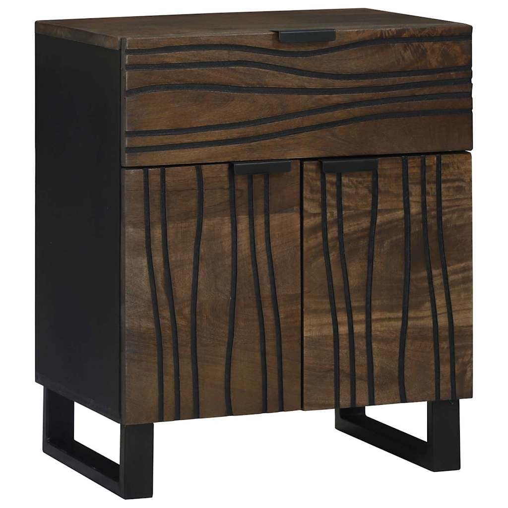 Bedside Cabinet Walnut 50 x 33 x 60 cm Engineered Wood