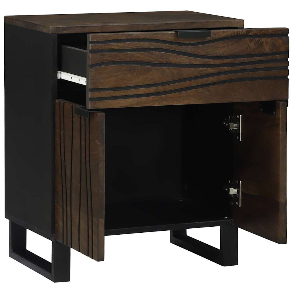 Bedside Cabinet Walnut 50 x 33 x 60 cm Engineered Wood