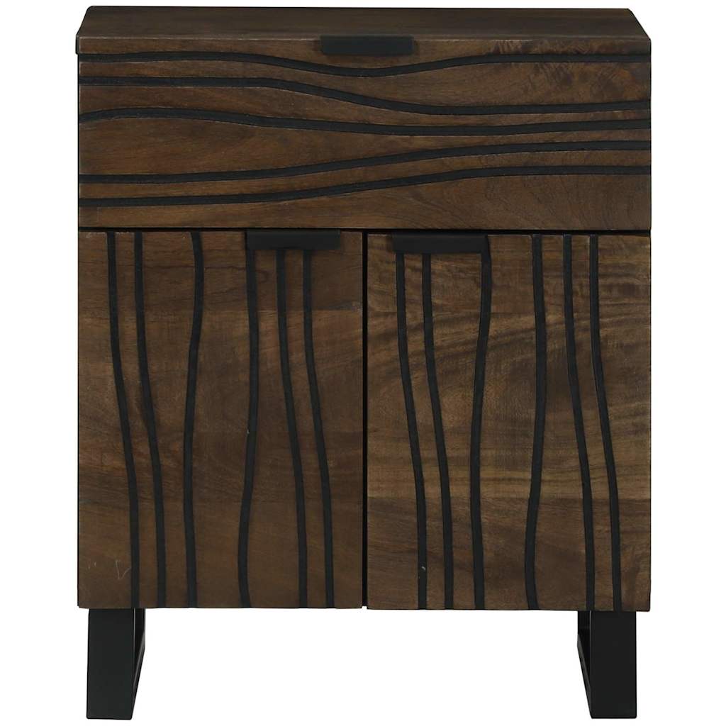 Bedside Cabinet Walnut 50 x 33 x 60 cm Engineered Wood