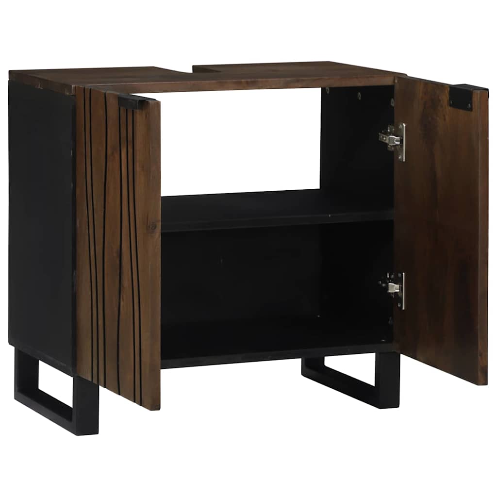 Bathroom Sink Cabinet Walnut 62 x 33 x 58 cm Engineered wood