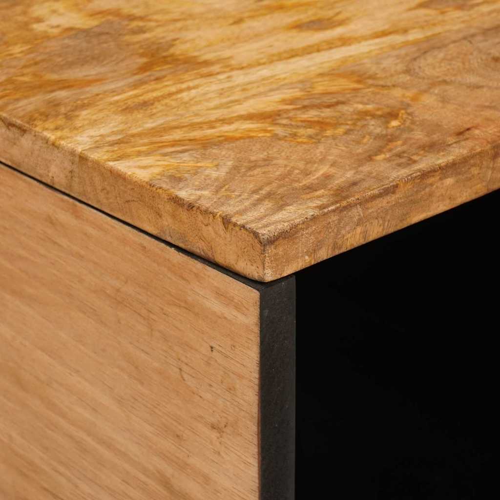 Coffee Table Natural 80 x 50 x 40 cm Solid Mango Wood