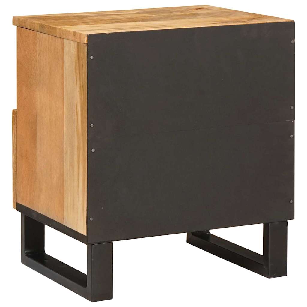 Bedside Cabinet Natural 40 x 33 x 46 cm Solid Mango Wood