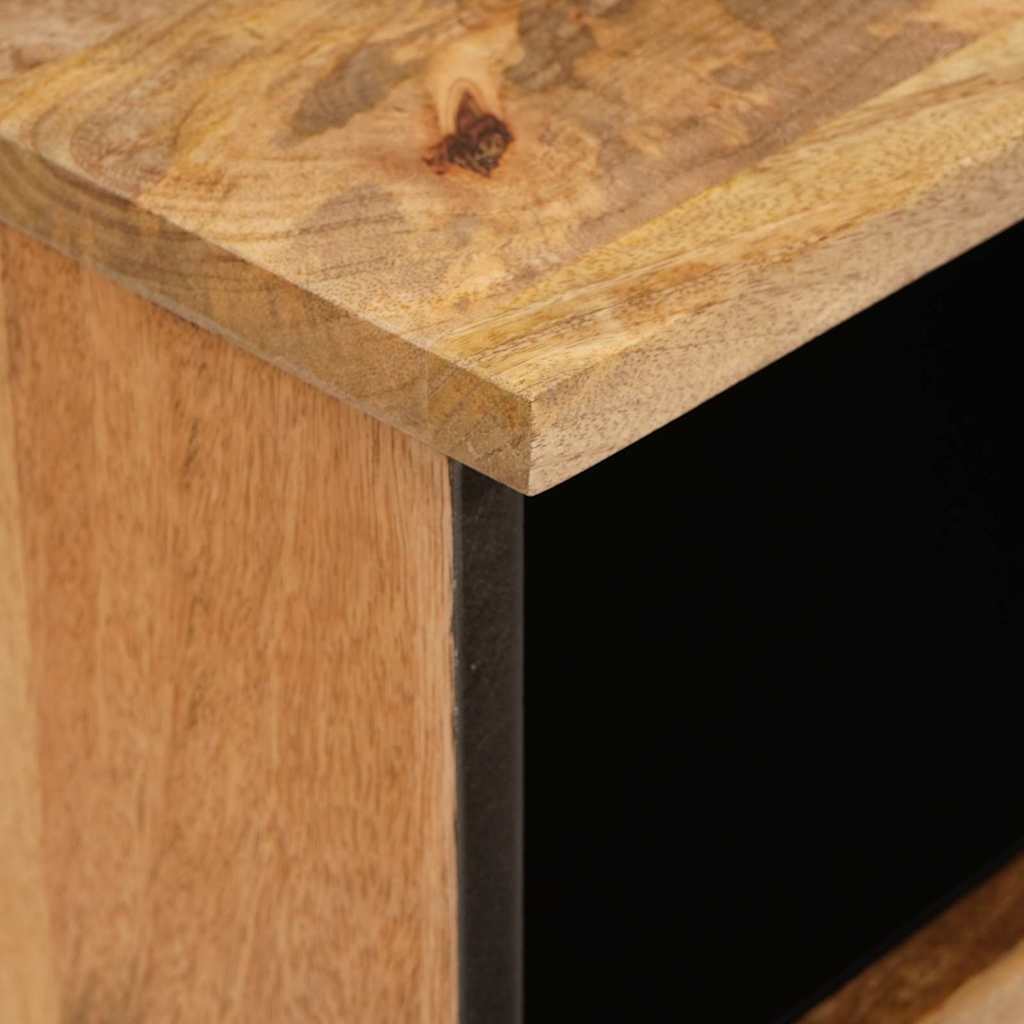 Bedside Cabinet 2 pcs Natural 40 x 33 x 46 cm Solid Mango Wood