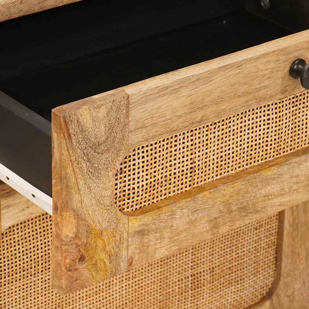 Bedside Cabinet Natural 50 x 33 x 60 cm Solid Mango Wood
