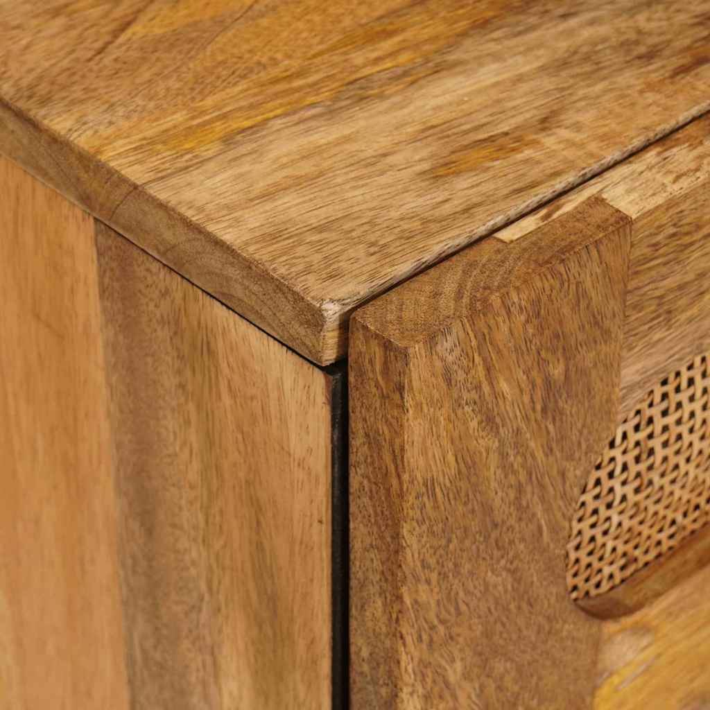 Bedside Cabinet Natural 50 x 33 x 62 cm Solid Mango Wood