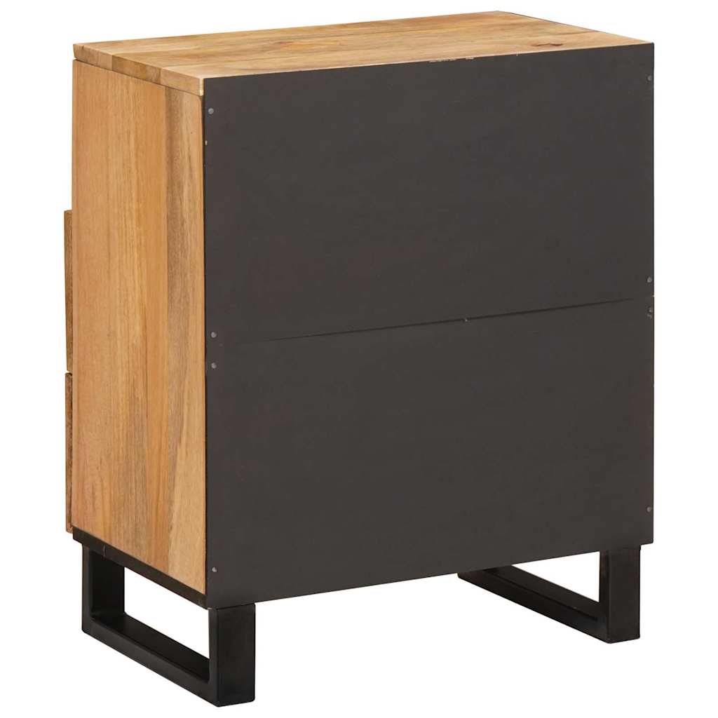 Bedside Cabinet Natural 50 x 33 x 62 cm Solid Mango Wood