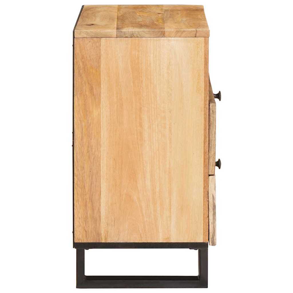 Bedside Cabinet Natural 50 x 33 x 62 cm Solid Mango Wood