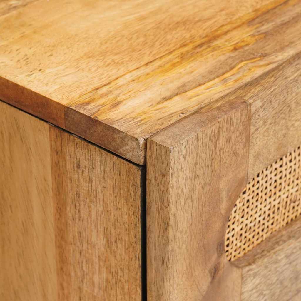 Bedside Cabinet Natural 50 x 33 x 60 cm Solid Mango Wood