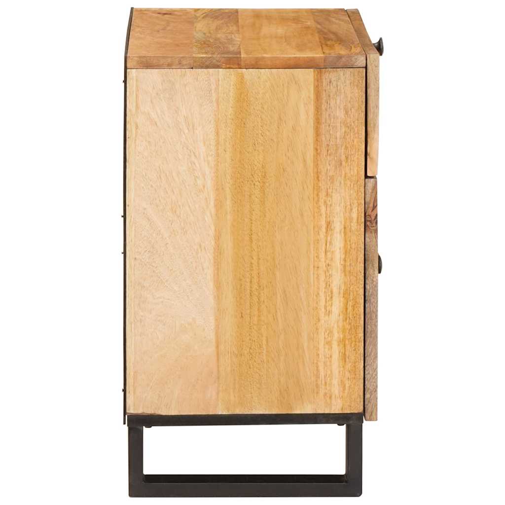 Bedside Cabinet Natural 50 x 33 x 60 cm Solid Mango Wood