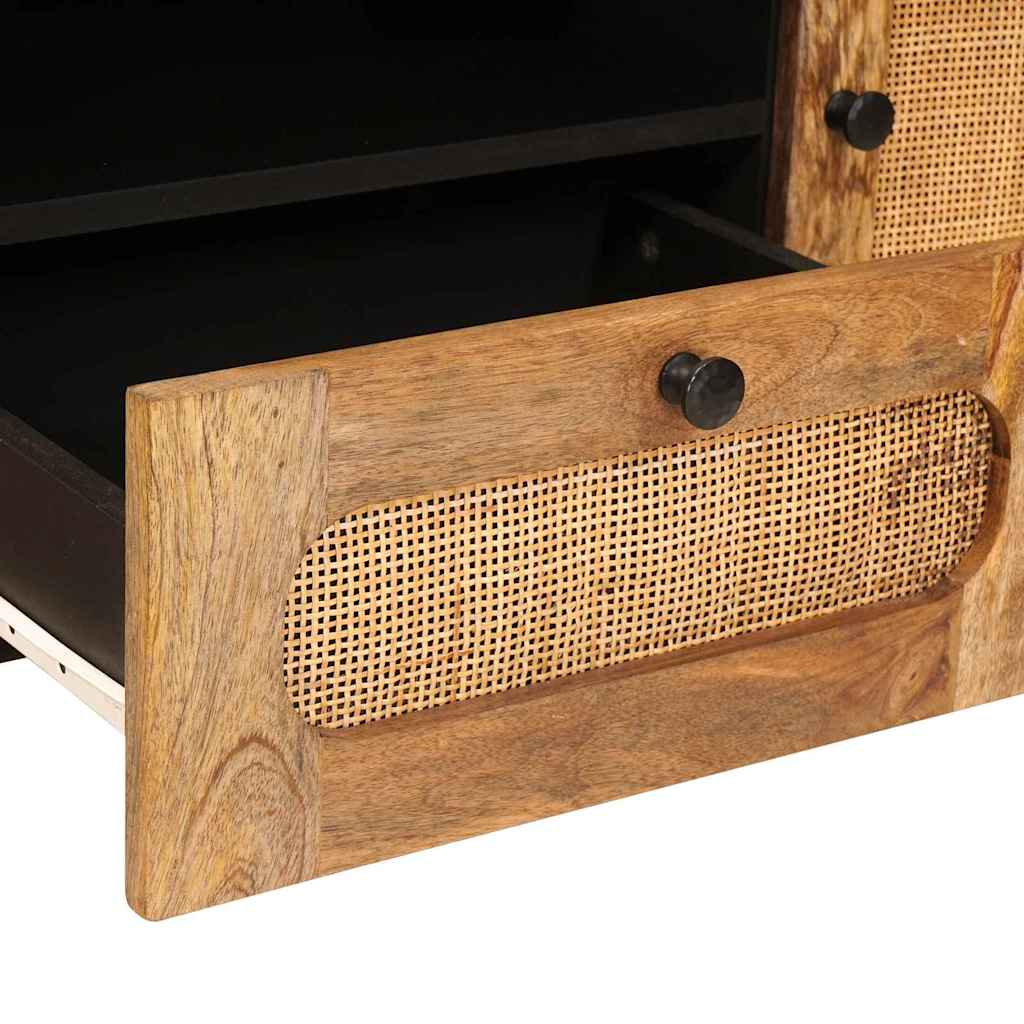 TV Cabinet with Drawer Brown 105 x 33 x 46 cm Solid Mango Wood
