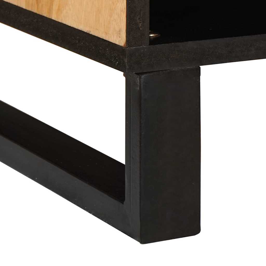 TV Cabinet with Storage Brown 80 x 33 x 46 cm Solid Mango Wood