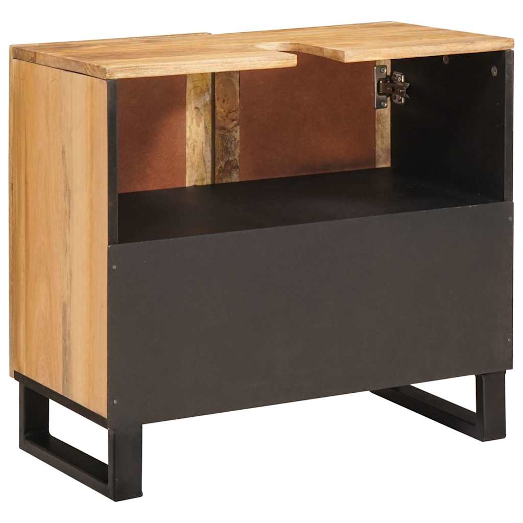 Bathroom Sink Cabinet Brown 62 x 33 x 58 cm Solid Mango Wood