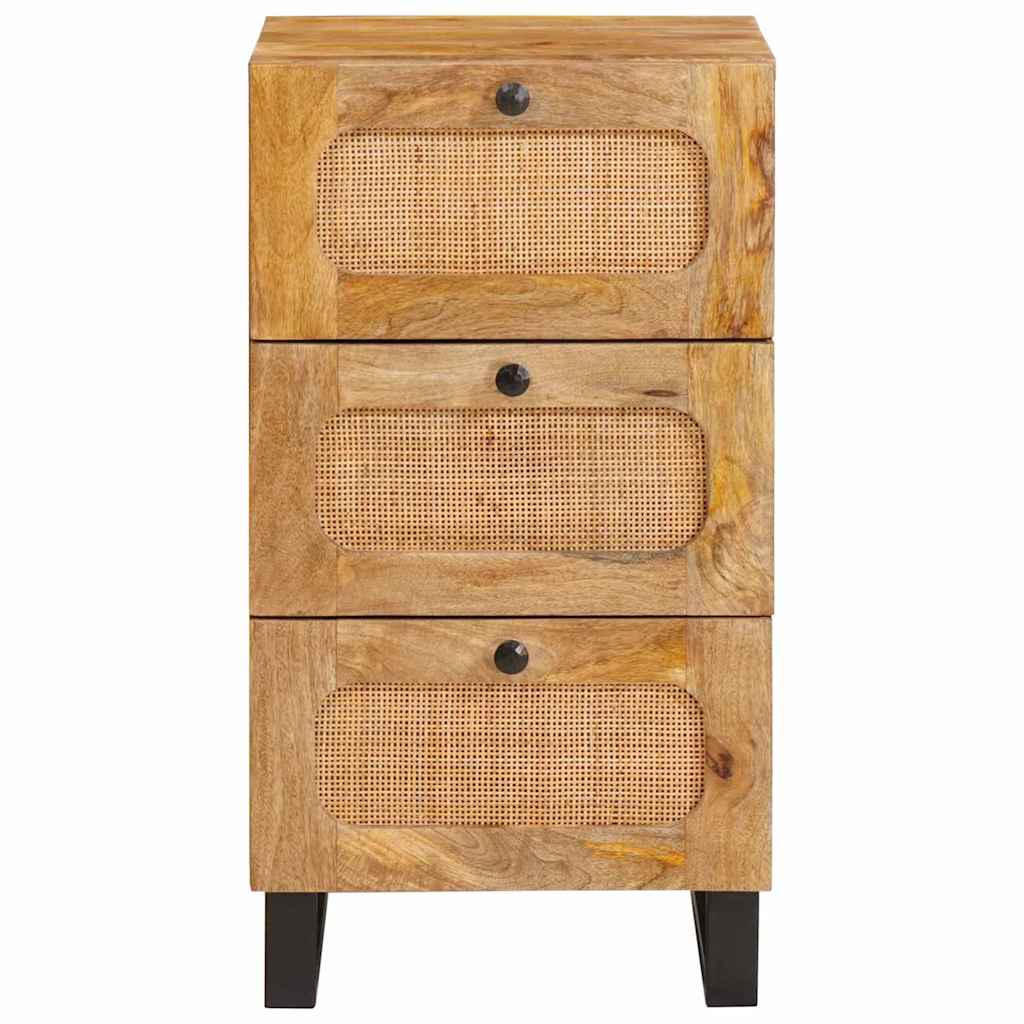 Sideboard with Drawer Brown 40 x 33 x 75 cm Solid Mango Wood