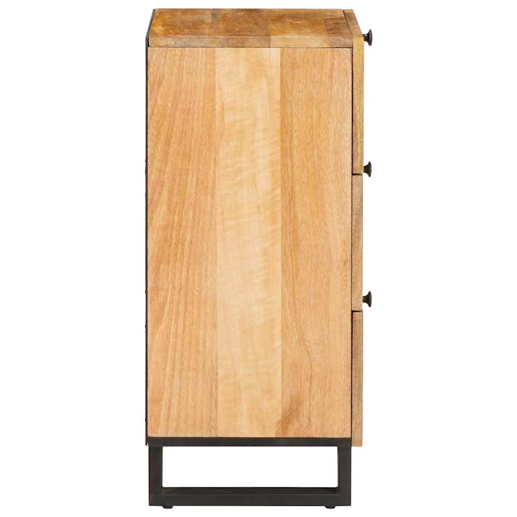 Sideboard with Drawer Brown 40 x 33 x 75 cm Solid Mango Wood