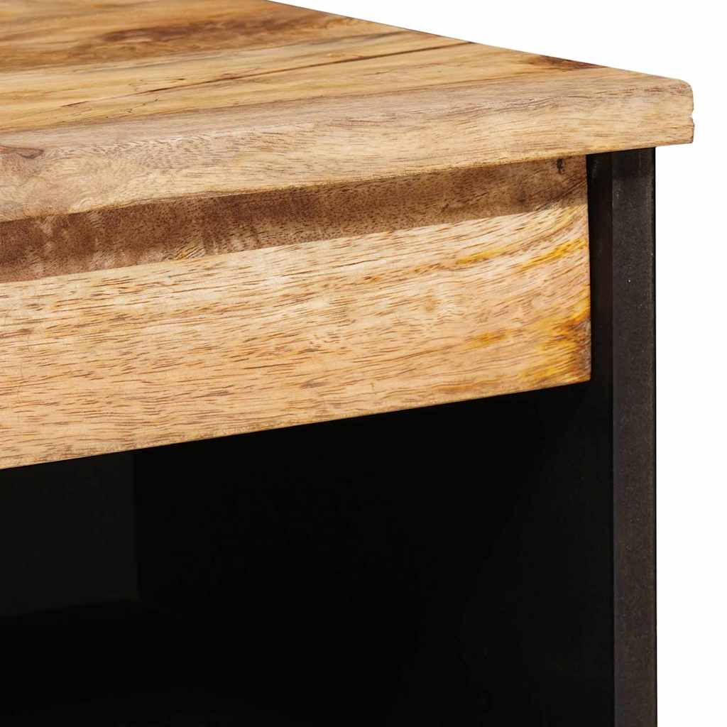 Sideboard with Storage Brown 60 x 33 x 75 cm Solid Mango Wood