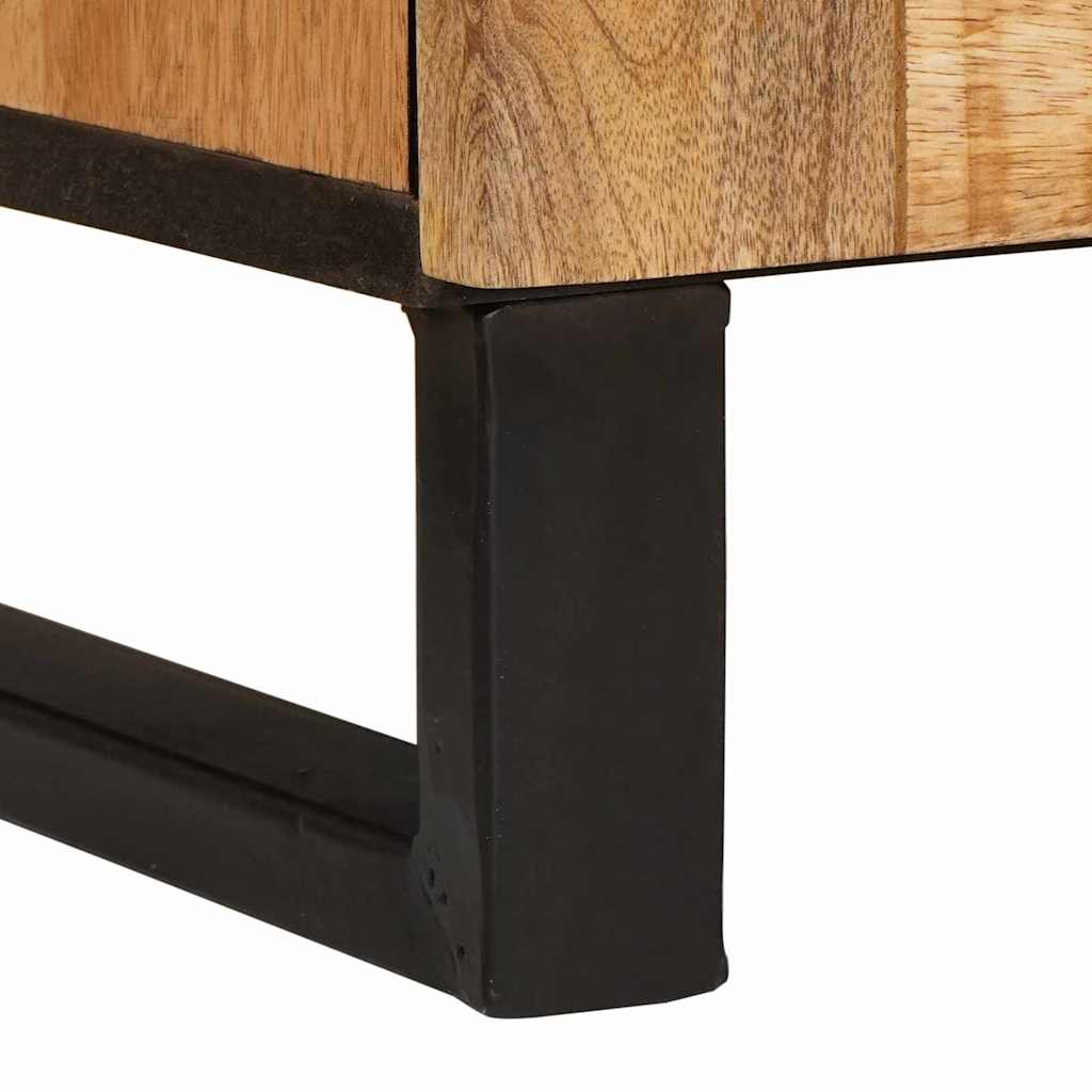 Sideboard with Storage Brown 60 x 33 x 75 cm Solid Mango Wood