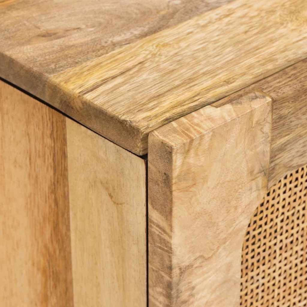 Sideboard with Storage Brown 80 x 33 x 75 cm Solid Mango Wood