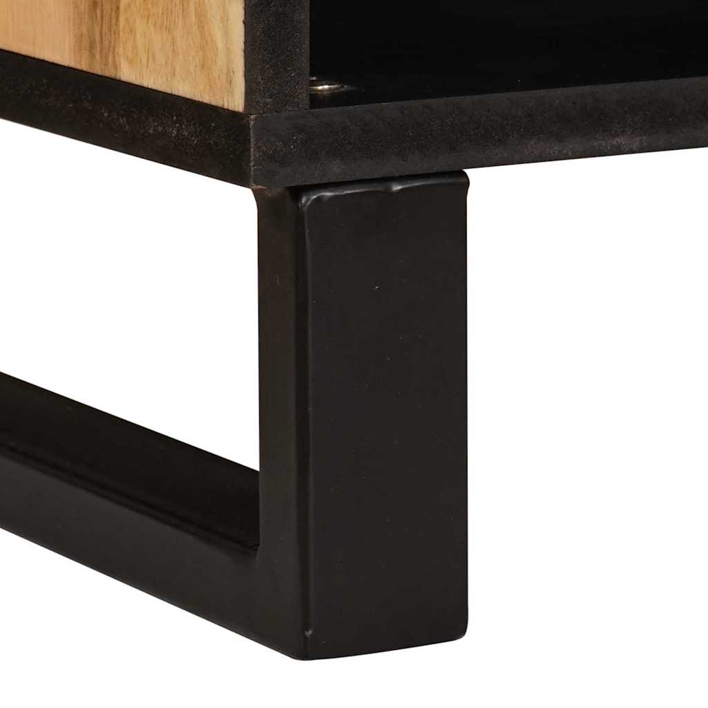 Sideboard with Storage Brown 80 x 33 x 75 cm Solid Mango Wood