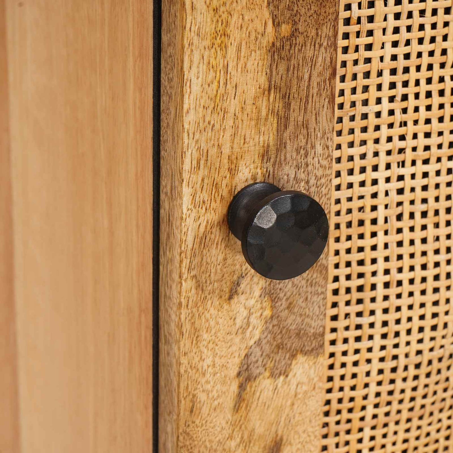 Highboard with Storage Brown 90 x 33 x 75 cm Solid Mango Wood