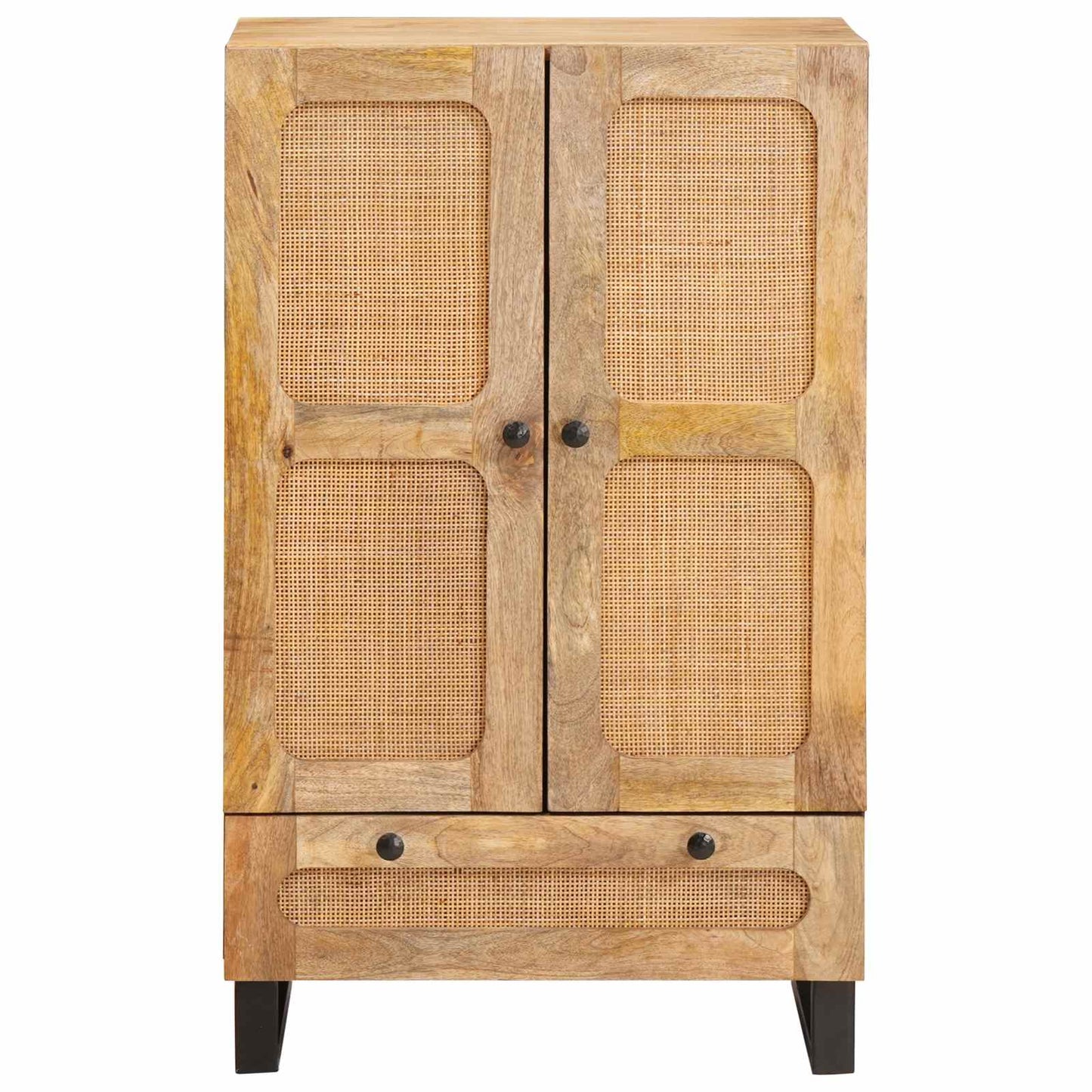 Highboard with Drawer Brown 40 x 33 x 110 cm Solid Mango Wood