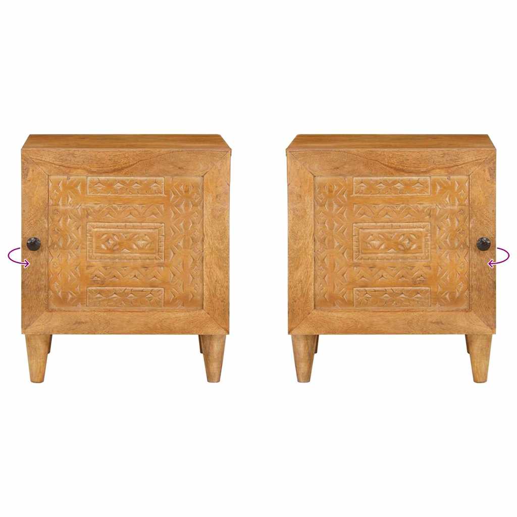 Bedside Cabinet Light Brown 80 x 50 x 40 cm Engineered Wood