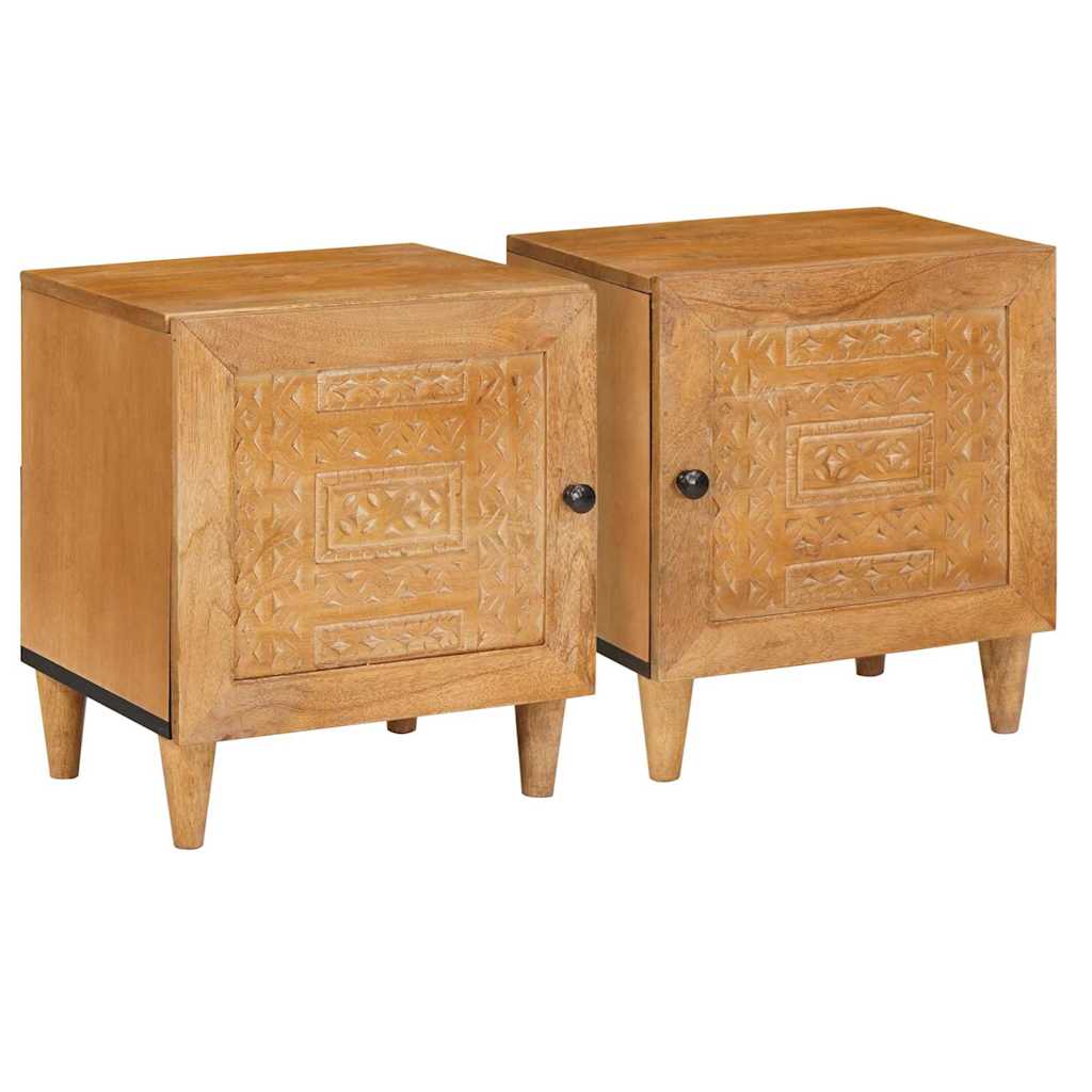 Bedside Cabinet 2 pcs Light Brown 80 x 50 x 40 cm