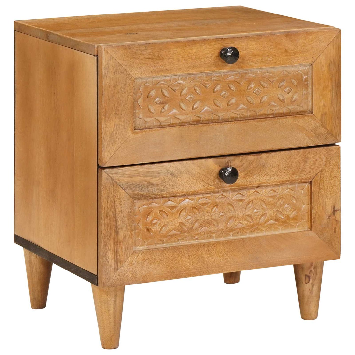 Bedside Cabinet Light Brown 40 x 33 x 46 cm Engineered Wood