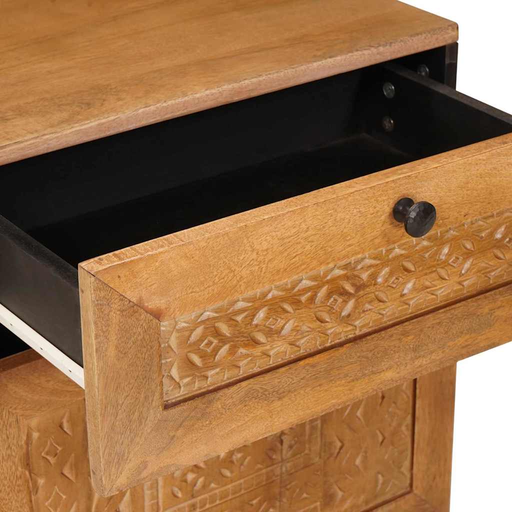 Bedside Cabinet Light Brown 50 x 33 x 60 cm Engineered Wood