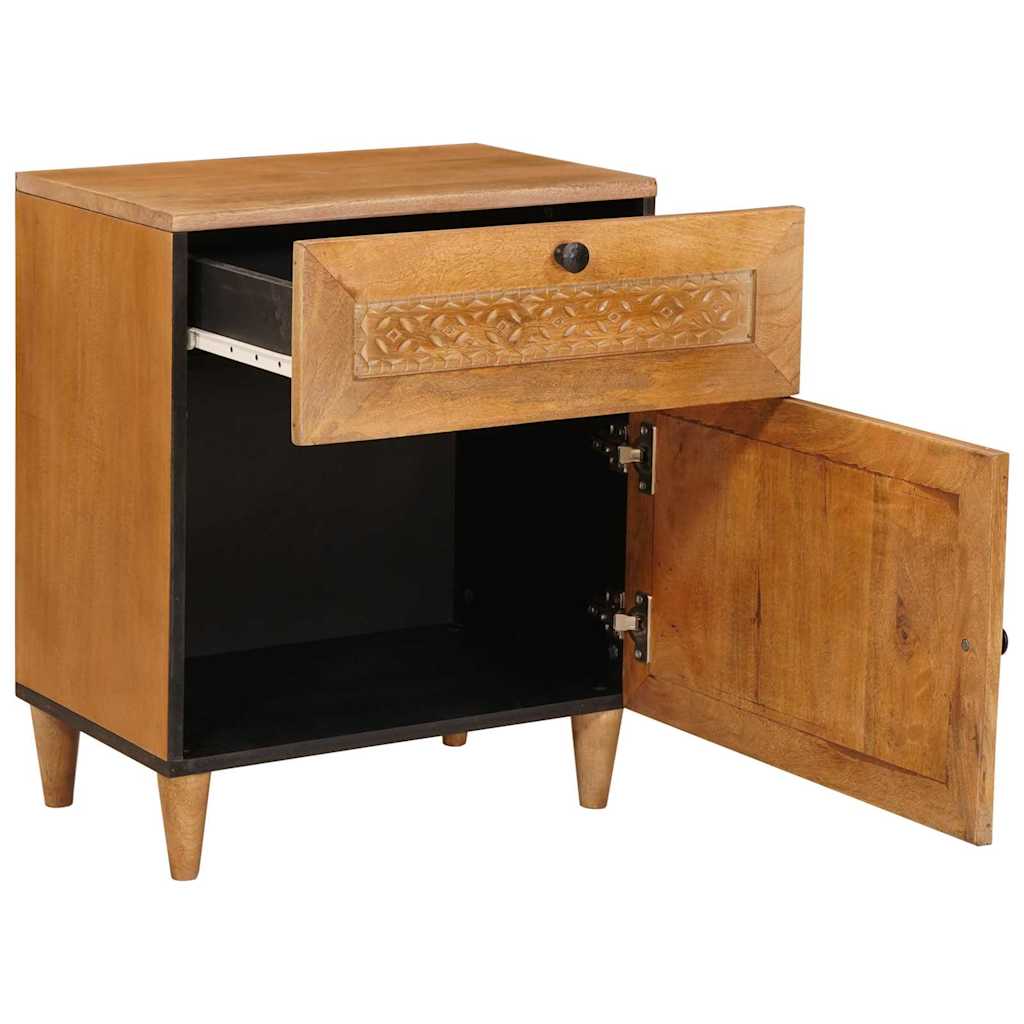 Bedside Cabinet Light Brown 50 x 33 x 60 cm Engineered Wood