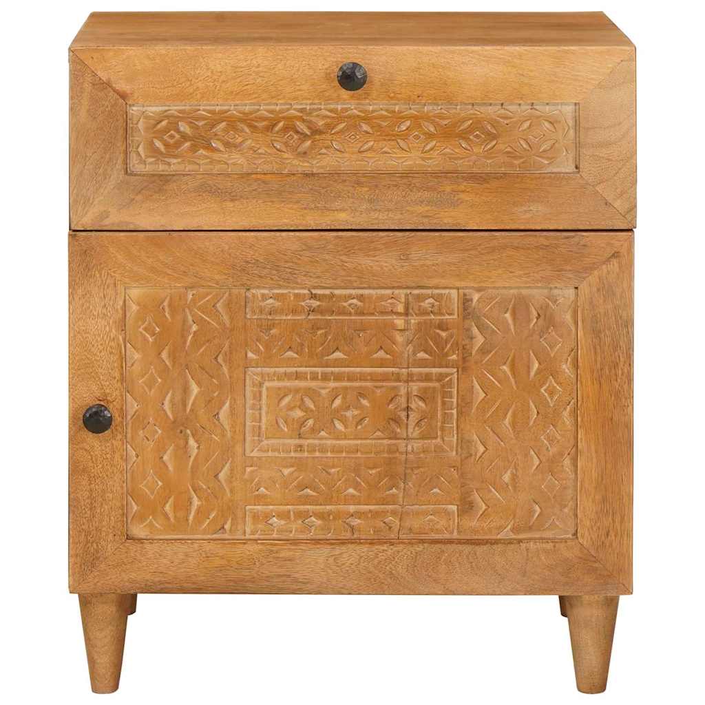 Bedside Cabinet Light Brown 50 x 33 x 60 cm Engineered Wood