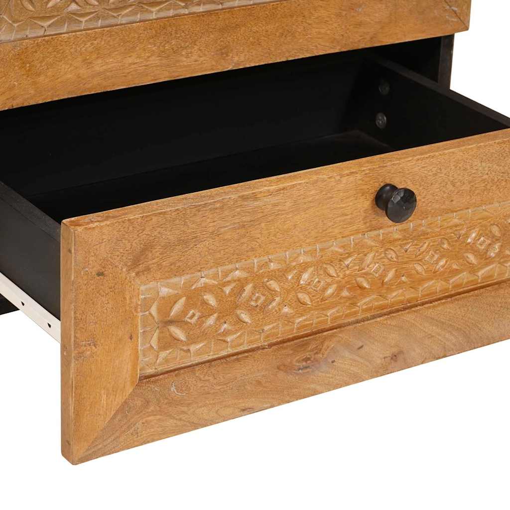 Bedside Cabinet Light Brown 50 x 33 x 62 cm Engineered Wood