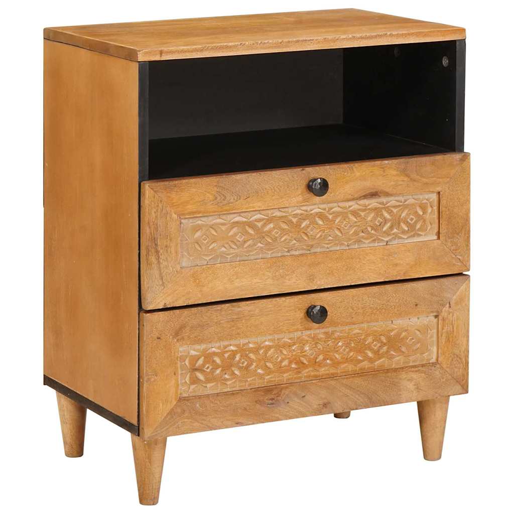 Bedside Cabinet Light Brown 50 x 33 x 62 cm Engineered Wood