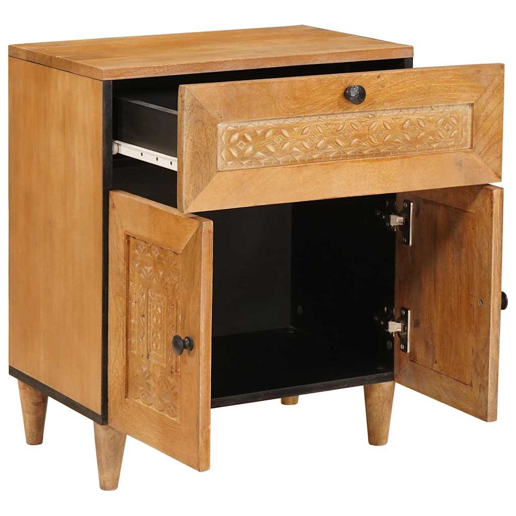 Bedside Cabinet Light Brown 50 x 33 x 62 cm Engineered Wood
