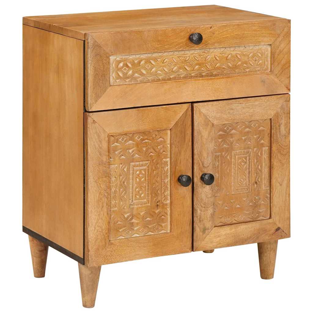 Bedside Cabinet Light Brown 50 x 33 x 60 cm Engineered Wood