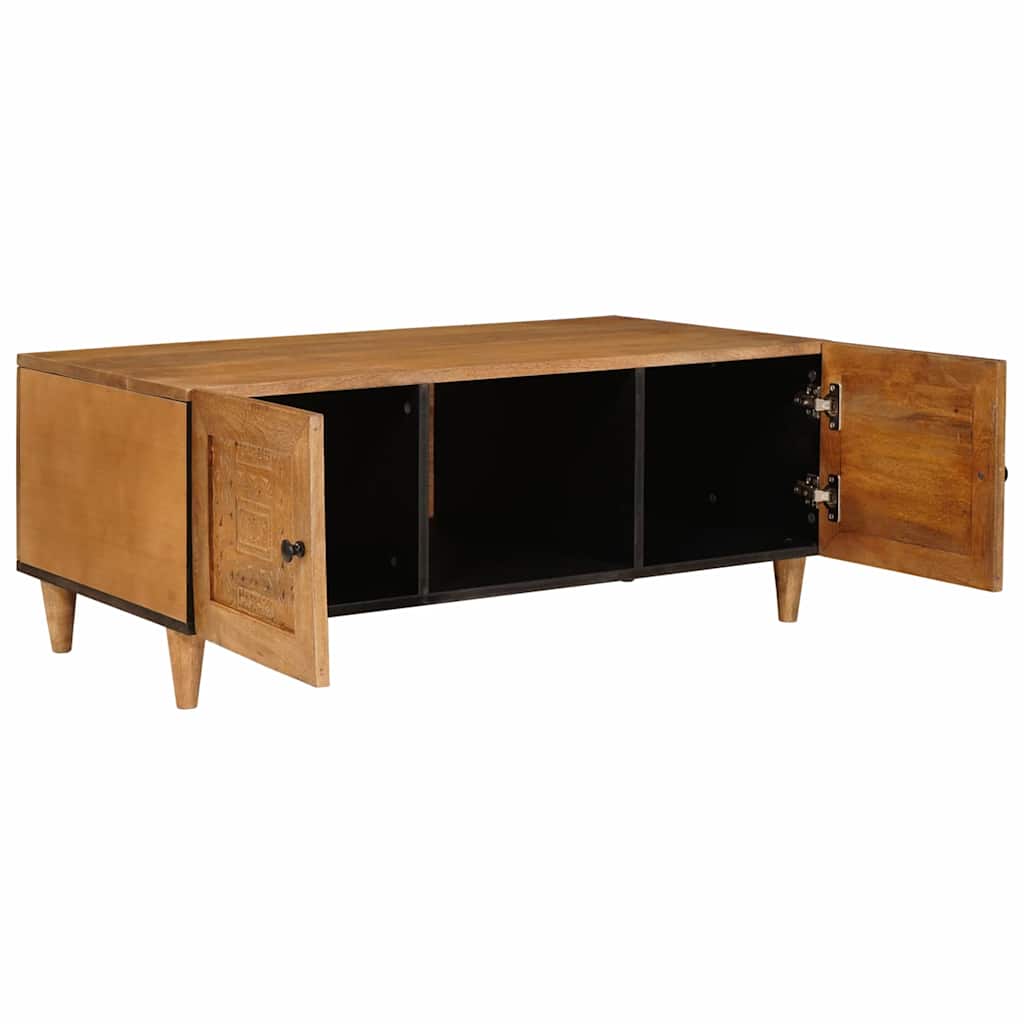 Coffee Table Light Brown 100 x 54 x 40 cm Solid Mango Wood