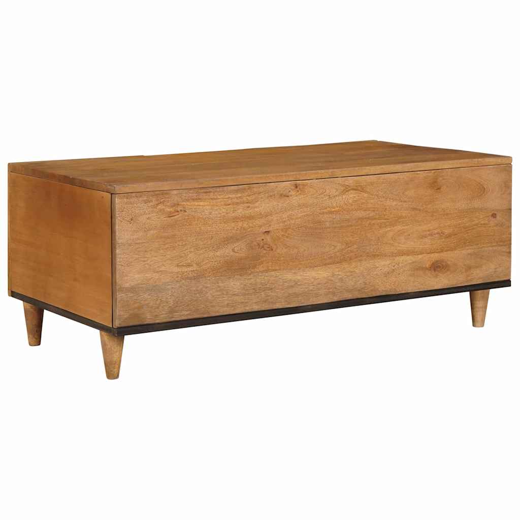 Coffee Table Light Brown 100 x 54 x 40 cm Solid Mango Wood