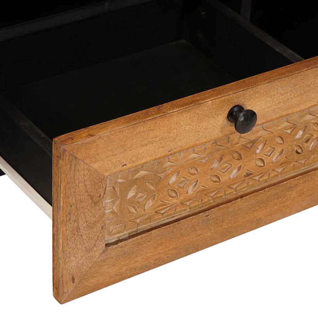 TV Cabinet with Drawer 100 x 33 x 46 cm Solid Mango Wood