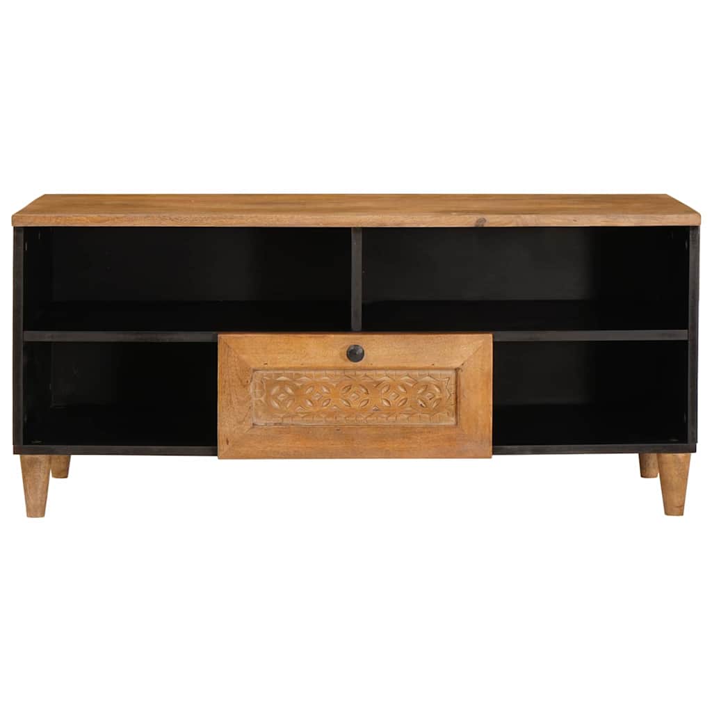 TV Cabinet with Drawer 100 x 33 x 46 cm Solid Mango Wood