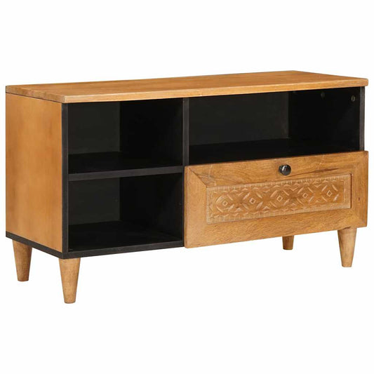 TV Cabinet with Drawer 80 x 33 x 46 cm Solid Mango Wood