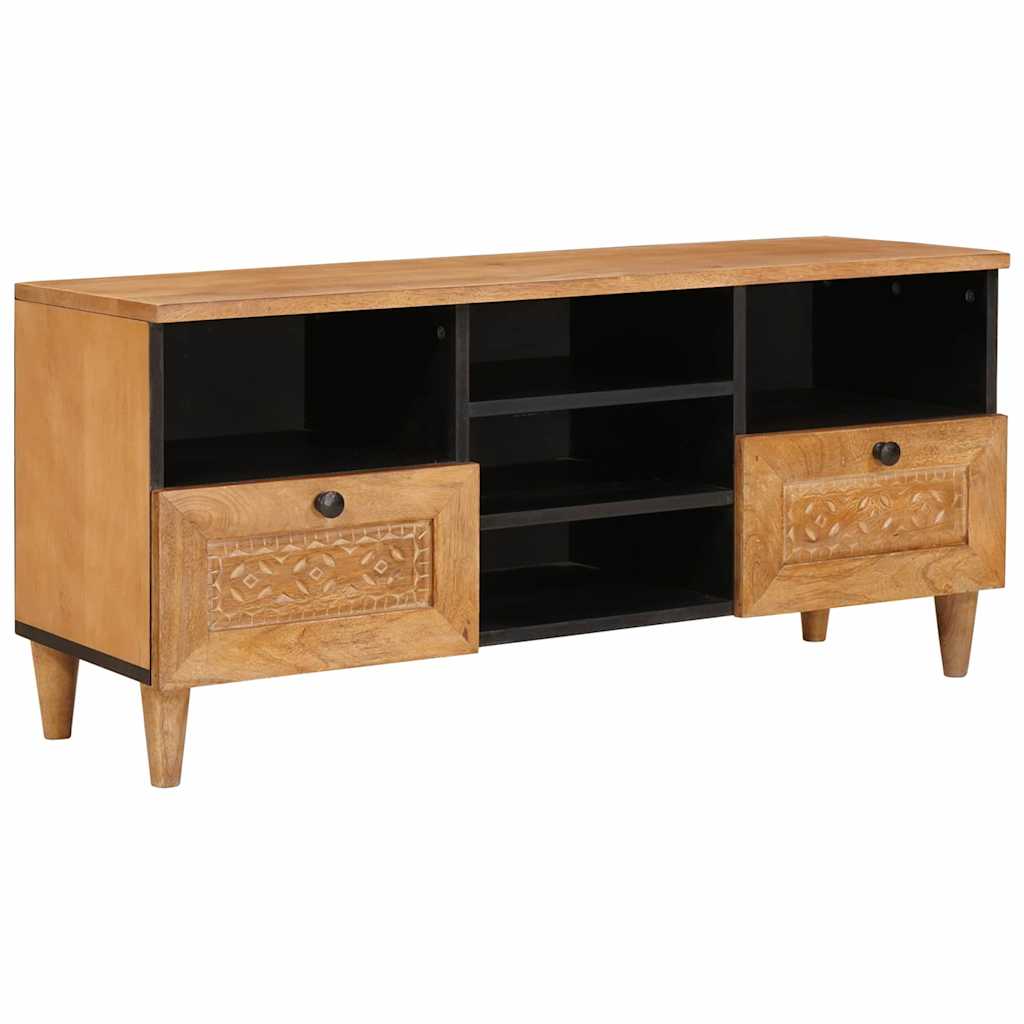 TV Cabinet with Drawer 100 x 33 x 46 cm Solid Mango Wood