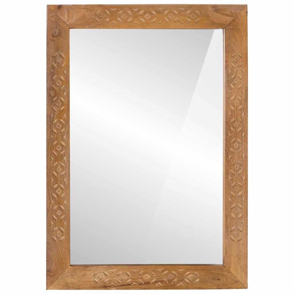Wall Mirror Rectangular 70 x 50 cm Engineered Wood and Glass