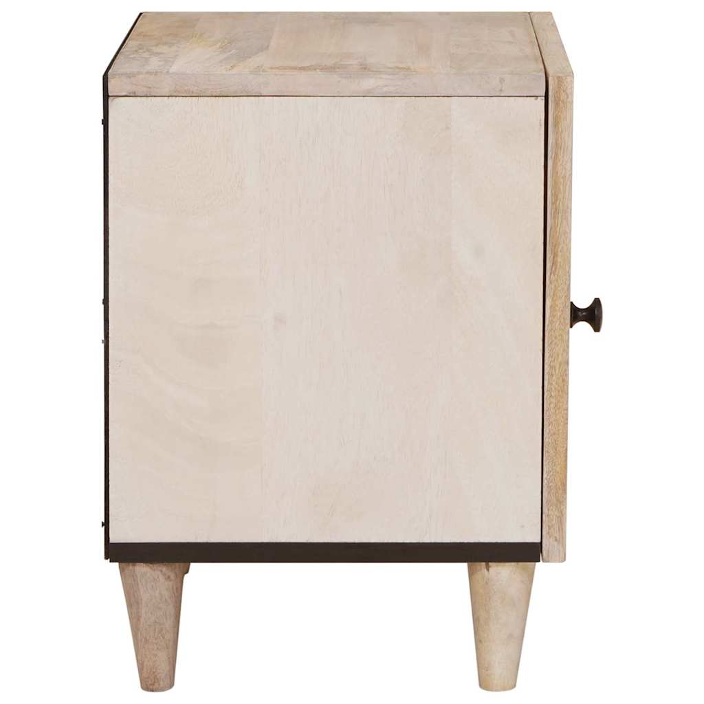 Bedside Cabinet White 80 x 50 x 40 cm Engineered Wood