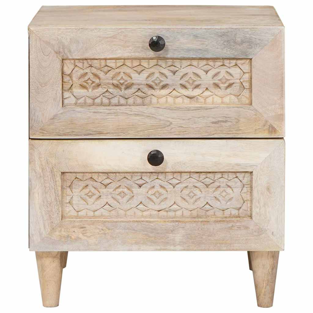 Bedside Cabinet White 40 x 33 x 46 cm Engineered Wood