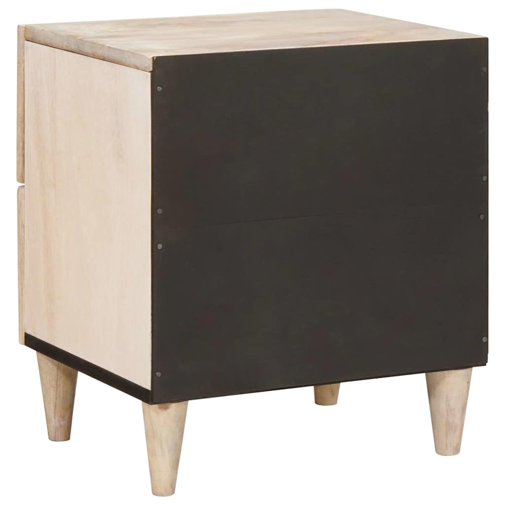 Bedside Cabinet 2 pcs White 40 x 33 x 46 cm Engineered Wood